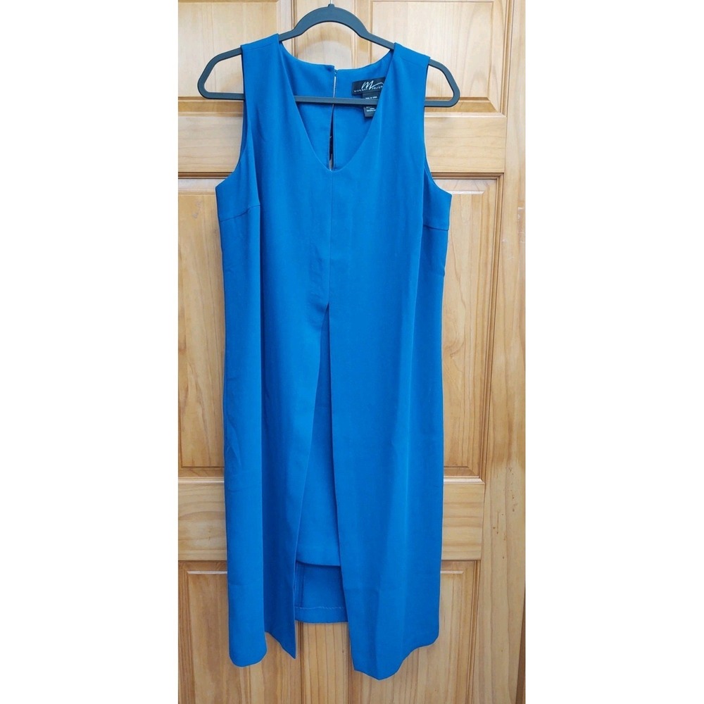 Midnight Velvet Royal Blue Size 14 Faux 2 Piece Dress Cocktail Party Wedding